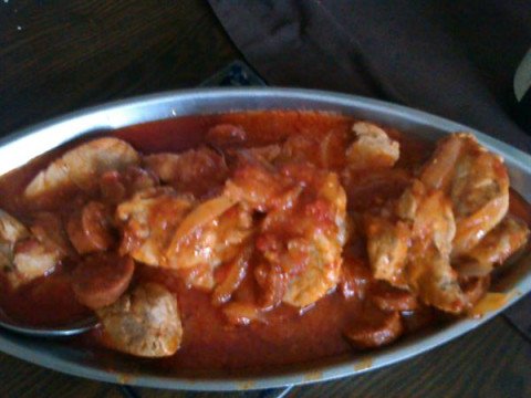 Filet mignon de porc au chorizo et tomate