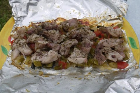 Lapin en papillotes au barbecue