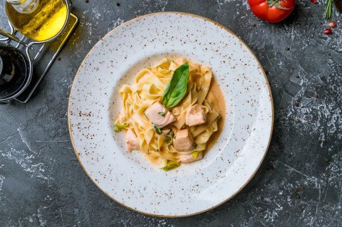 Tagiatelles au saumon frais au Thermomix