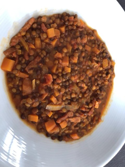 Ragoût de lentilles blondes