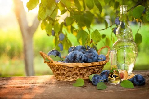 Prunes à l'eau de vie