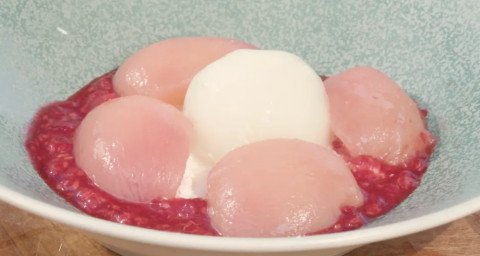 Pêche Melba provençale par Laurent Mariotte