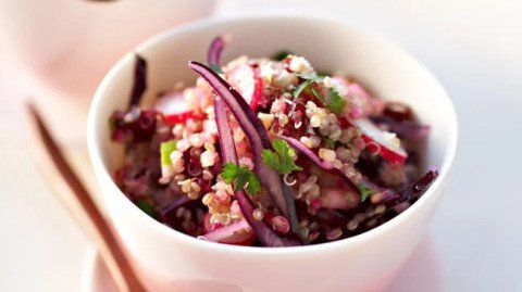 Salade rose au quinoa