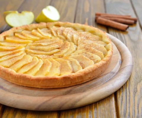 Tarte aux pommes et à la cannelle