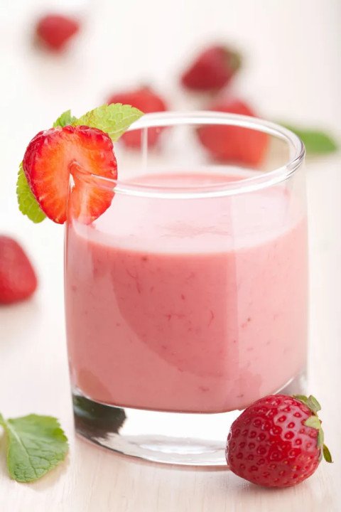 milk shake aux fraises light