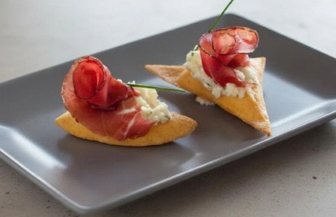 Crostini de jambon et bresaola