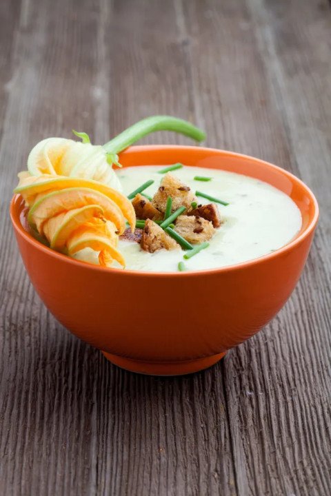 Soupe de courgette à la moutarde