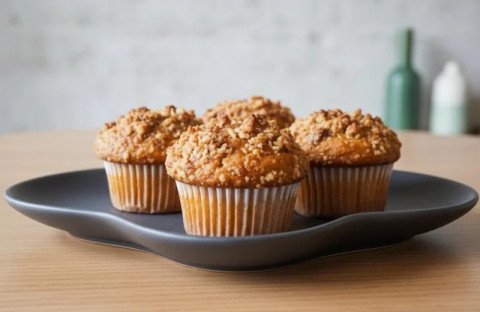 Muffins banane et noix de macadamia