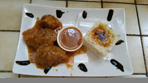 Joues de porc à l'orange