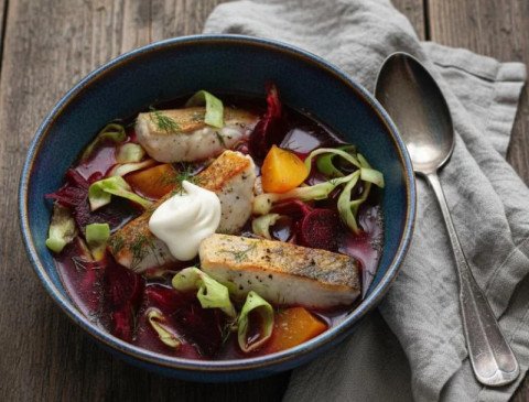 Borscht au sandre