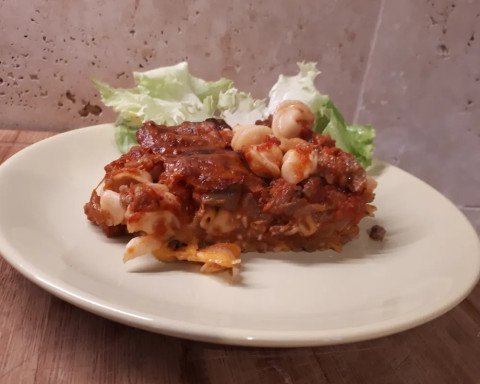 Gratin de pâtes et aubergines façon burger