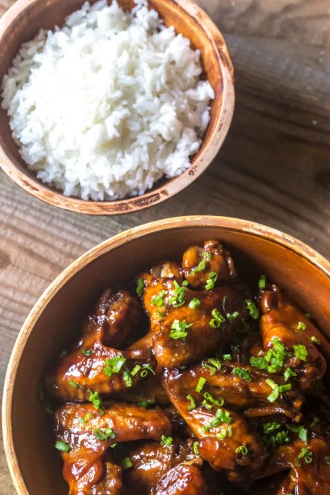 Ailes de poulet au caramel