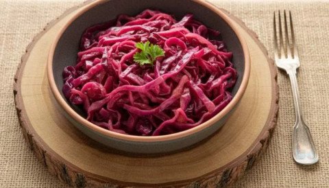 Compotée de chou rouge aux pommes