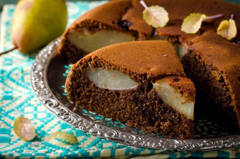 tarte poires chocolat et noisettes