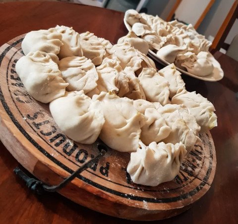 Raviolis aux crevettes et curry vert