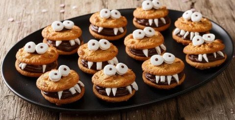 Biscuits d'Halloween monstres