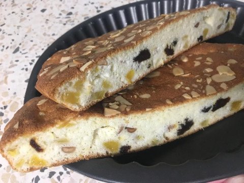 Gâteau à l'ananas aux blancs d'oeufs