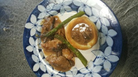 Ris de veau aux asperges vertes