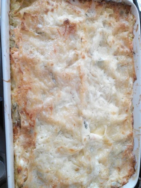 Lasagnes au saumon et aux courgettes