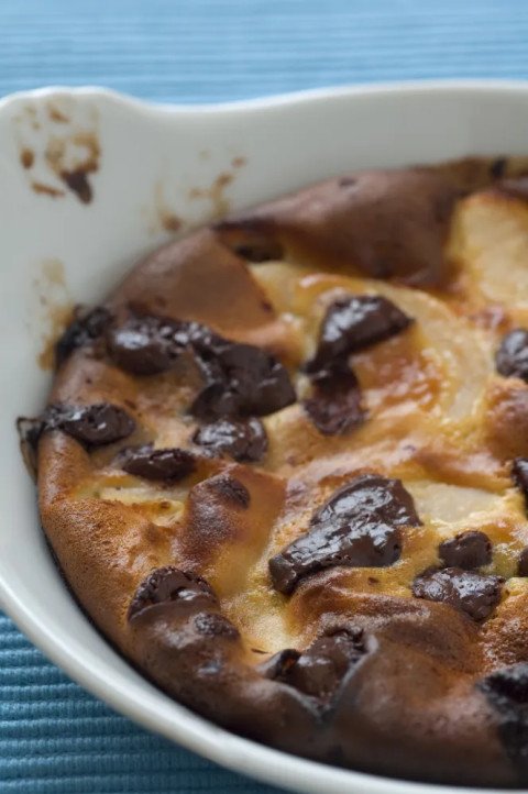 Mini clafoutis poires-chocolat ultra simples !