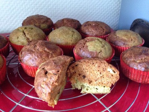 Cake marbré pesto-tomates confites