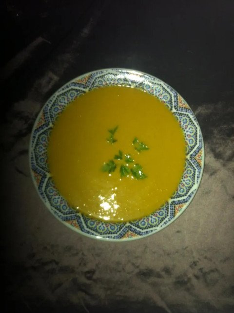 Soupe de légumes au lait de coco