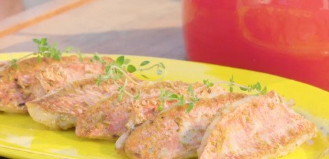 Filets de rouget, spaghettis de courgettes par Laurent Mariotte