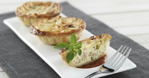 Mini quiches lorraine sans pâte