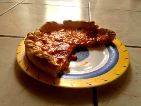 Tarte  aux crevettes et surprises