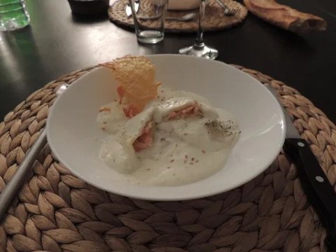 Ravioles de saumon à l'aneth