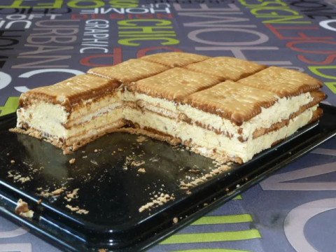 Mille feuilles petits Lu et noisettes