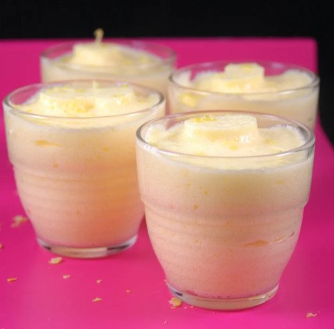 Mousse au citron avec gélatine