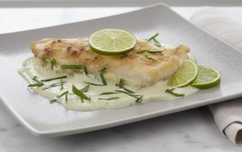 Filet de sandre à la mousse d'oseille