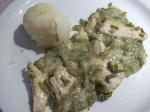 Poulet aux asperges et à la crème dail