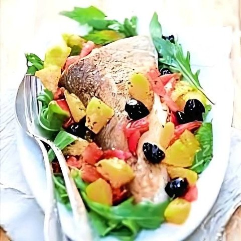 Cabillaud sauce vierge à l'orange