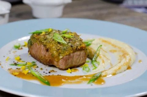 Noix de veau marinée cuite à basse température