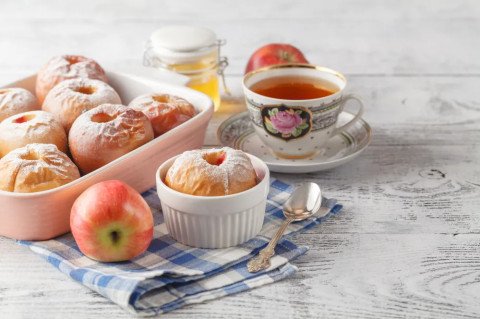 Pommes au four à la normande