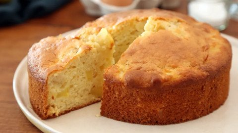 Gâteau au yaourt et aux pommes golden