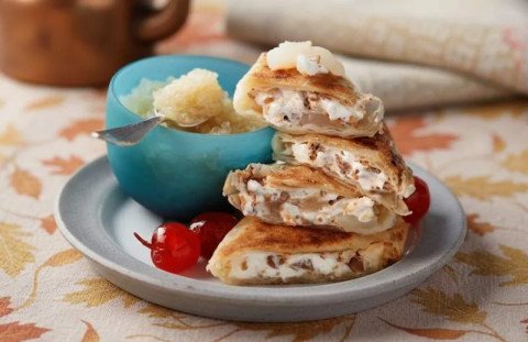 Feuilletés de poires au nougat