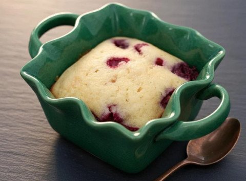 Pouding aux framboises