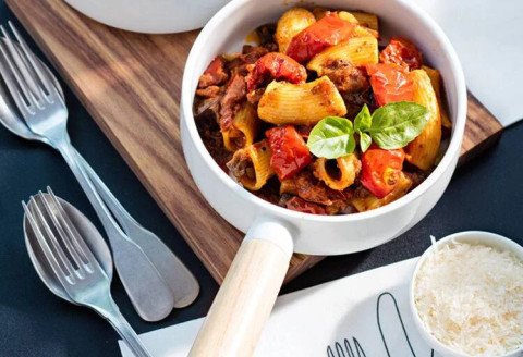 Rigatoni au ragoût de veau