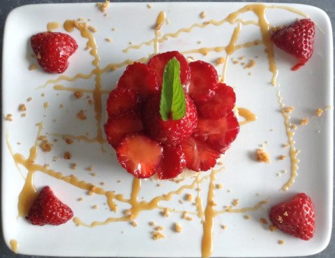 Sablé gourmand aux fraises