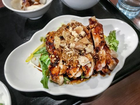salade chinoise au poulet à la citronnelle