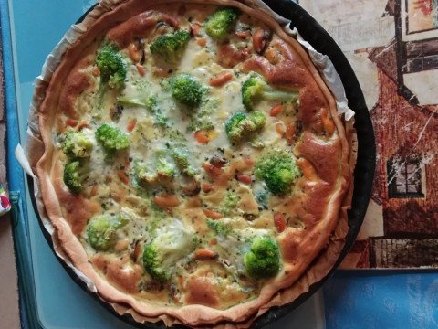 Tarte aux moules et aux brocolis