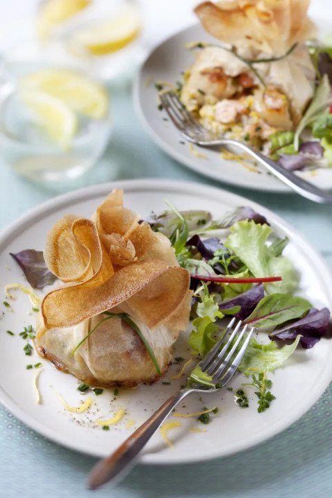 Aumonières aux noix de saint-Jacques