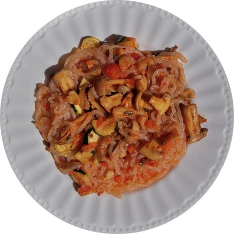 Pâtes de konjac aux légumes du soleil