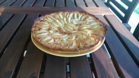 Délice de tarte pommes amandes