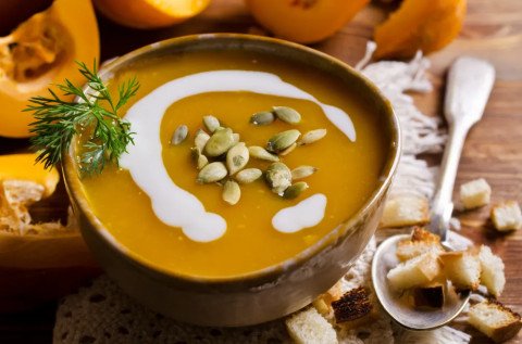 Velouté de potiron au cumin