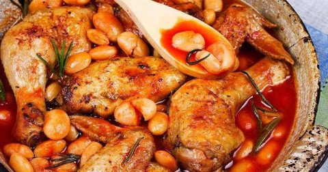 Ragoût minute de haricots blancs et dinde