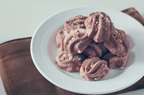 Meringues rapides au cacao